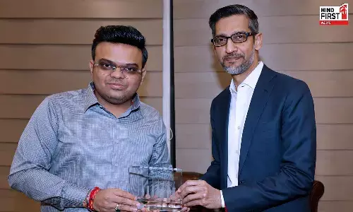 सुंदर पिचाई और जय शाह ने उठाया भारत-अफ्रीका मुकाबले का लुफ्त, खिलाड़ियों से भी की मुलाकात