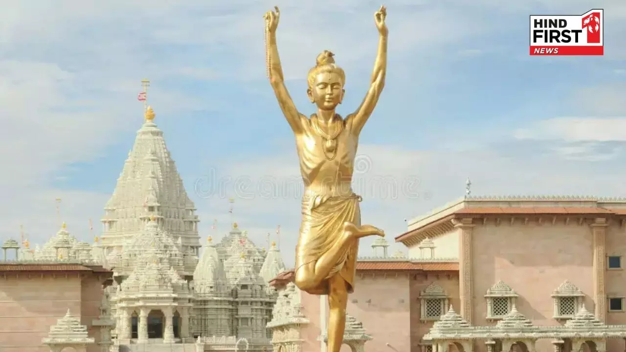 Neelkanth Varni Statue: दिल्ली के अक्षरधाम मंदिर में 108 फुट ऊंची नीलकंठ वर्णी प्रतिमा की हुई प्राण-प्रतिष्ठा Neelkanth Varni Statue: दिल्ली के अक्षरधाम मंदिर में 108 फुट ऊंची नीलकंठ वर्णी प्रतिमा की हुई प्राण-प्रतिष्ठा