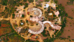 Om shaped Shiv Temple in Pali