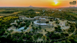 Om shaped Shiv Temple in Pali