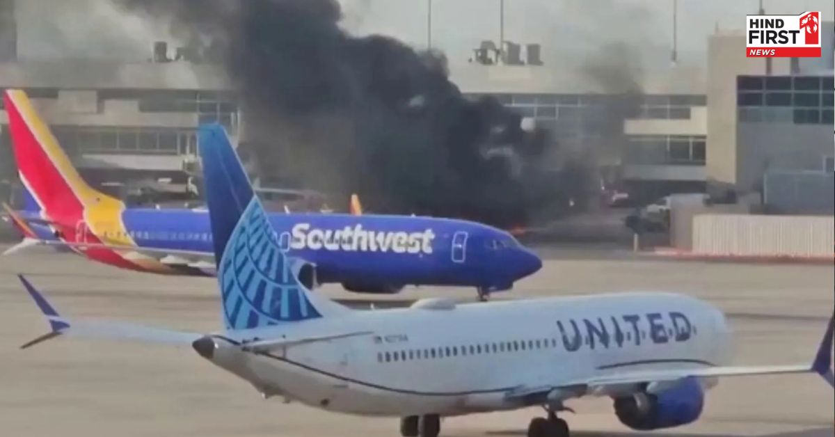 डेनवर एयरपोर्ट पर विमान में भीषण आग, गेट पर खड़े-खड़े जल उठा इंजन, 178 लोग थे सवार डेनवर एयरपोर्ट पर विमान में भीषण आग, गेट पर खड़े-खड़े जल उठा इंजन, 178 लोग थे सवार