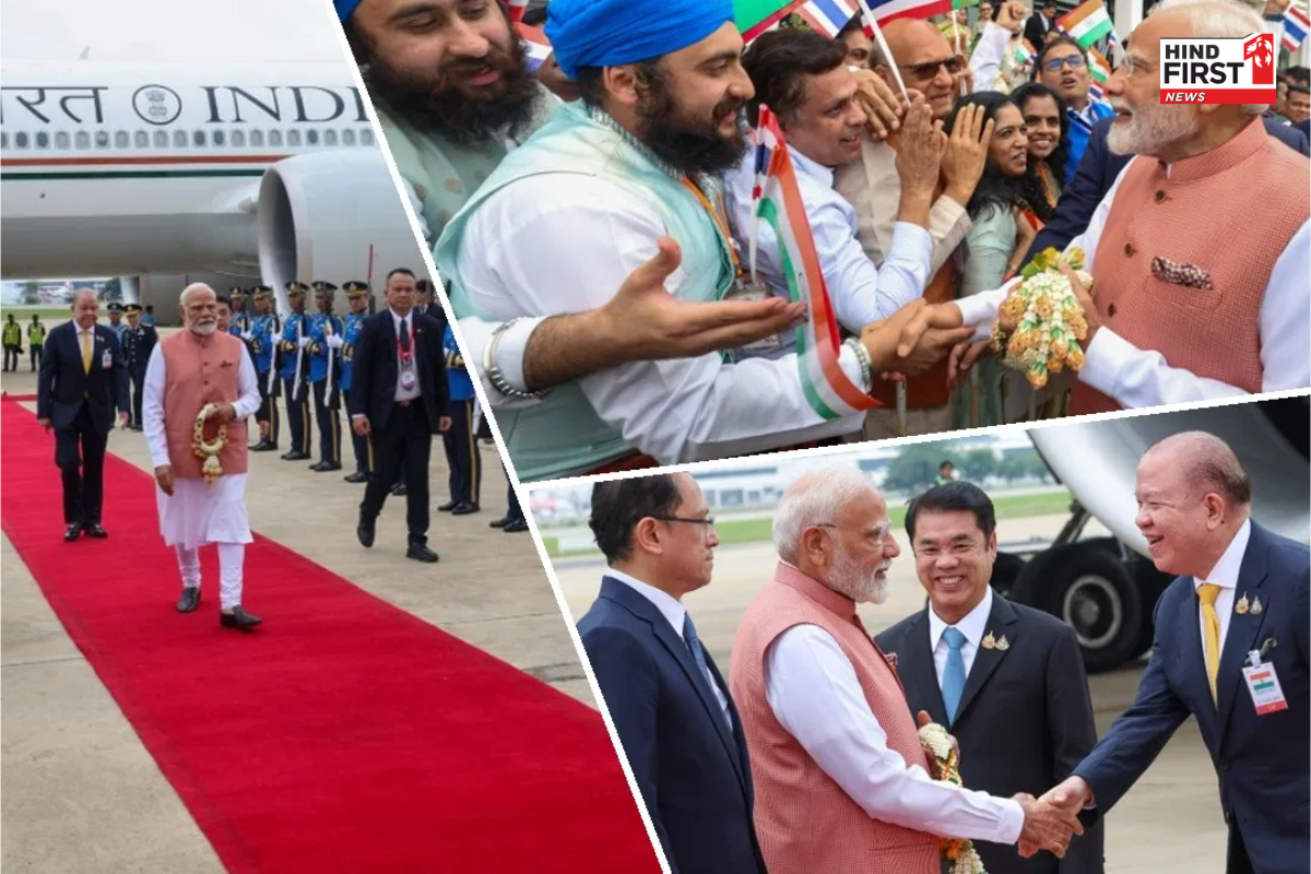 PM Modi Thailand Visit: पीएम मोदी का बैंकॉक में शानदार स्वागत, बिम्सटेक शिखर सम्मेलन में लेंगे हिस्सा PM Modi Thailand Visit: पीएम मोदी का बैंकॉक में शानदार स्वागत, बिम्सटेक शिखर सम्मेलन में लेंगे हिस्सा