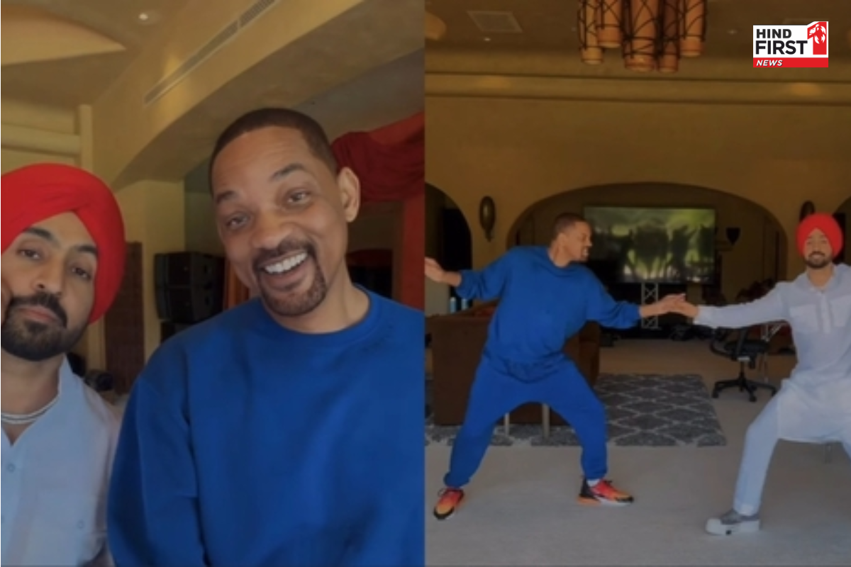 Diljit Will Smith Video: पंजाबी बीट्स पर थिरके विल स्मिथ, दिलजीत दोसांझ ने करवाया भांगड़ा Diljit Will Smith Video: पंजाबी बीट्स पर थिरके विल स्मिथ, दिलजीत दोसांझ ने करवाया भांगड़ा