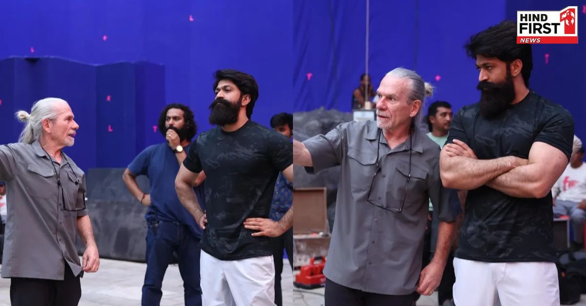 रामायण के सेट से लीक हुई हॉलीवुड स्टंट डायरेक्टर गाय नॉरिस के साथ यश की तस्वीरें, फैंस लगा लगा रहें हैं कयास रामायण के सेट से लीक हुई हॉलीवुड स्टंट डायरेक्टर गाय नॉरिस के साथ यश की तस्वीरें, फैंस लगा लगा रहें हैं कयास