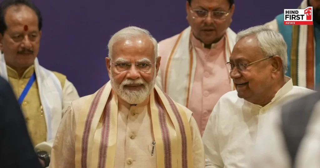 PM Modi with Nitish Kumar