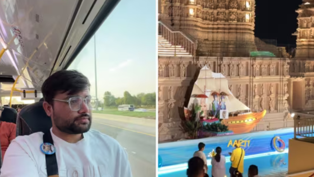 Ganga Aarti in Dubai: दुबई में गंगा आरती देख भाव विह्वल हुआ युवक, आप भी देखें वीडियो