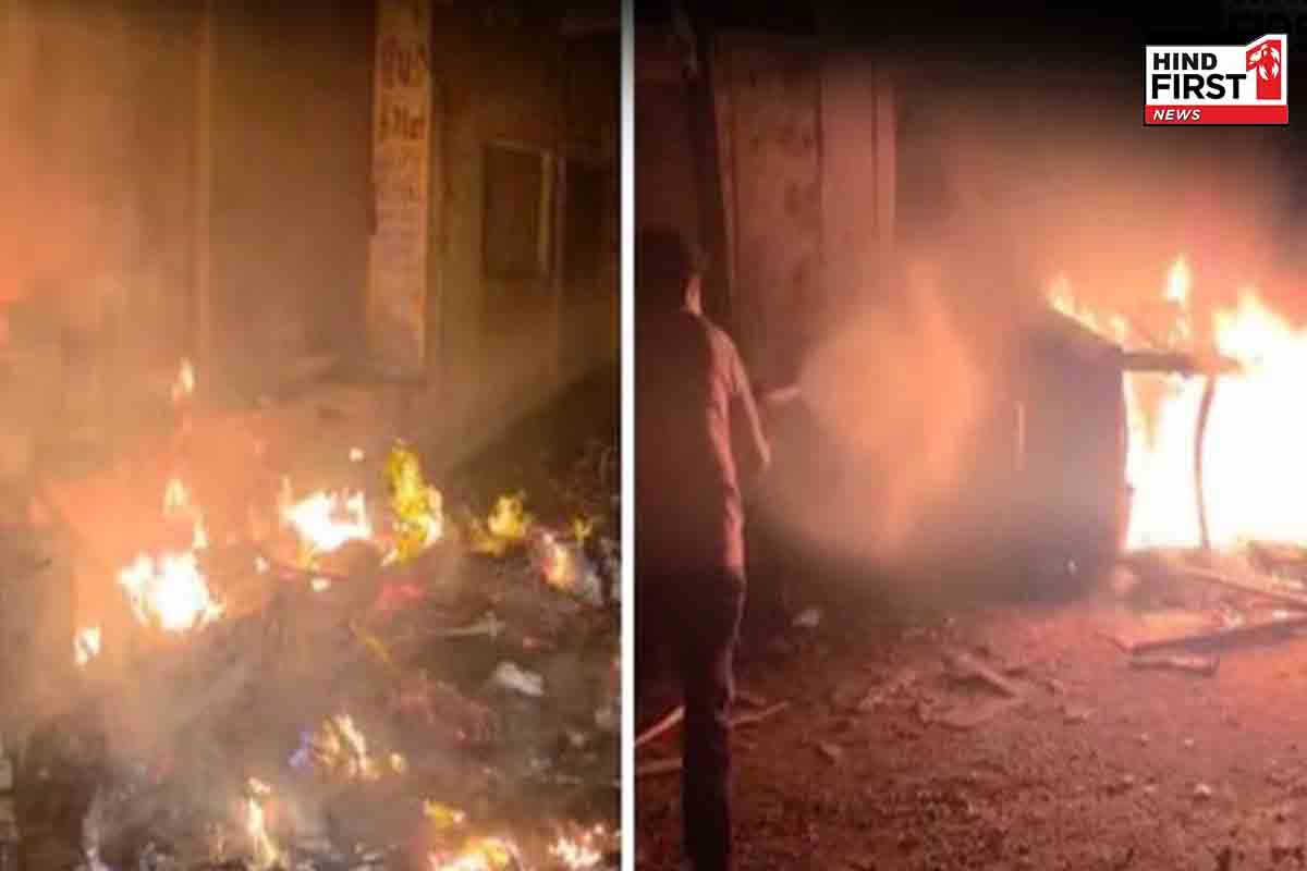 गुजरात के गांधीनगर में गरबा के दौरान हिंसक झड़प, दुकानों में तोड़फोड़-आगजनी गुजरात के गांधीनगर में गरबा के दौरान हिंसक झड़प, दुकानों में तोड़फोड़-आगजनी